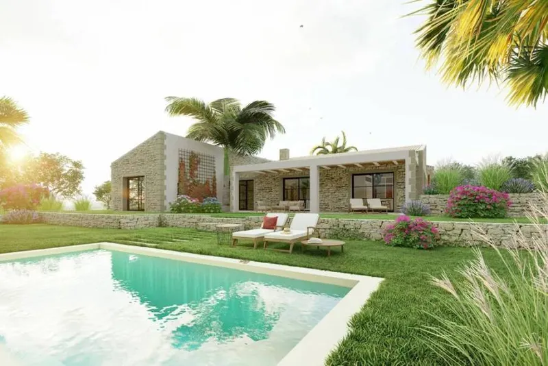Country Property Plot with Advanced Building Project and Panoramic Views near Montuïri — photo 1