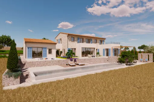 San Lorenzo, beautiful plot near Sant Llorenç with sea views and an approved building permit. Construction can start immediately. — photo 1