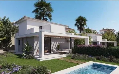 Project of a community of luxury villas for sale in Cala Romantica on the east of Majorca — photo 1