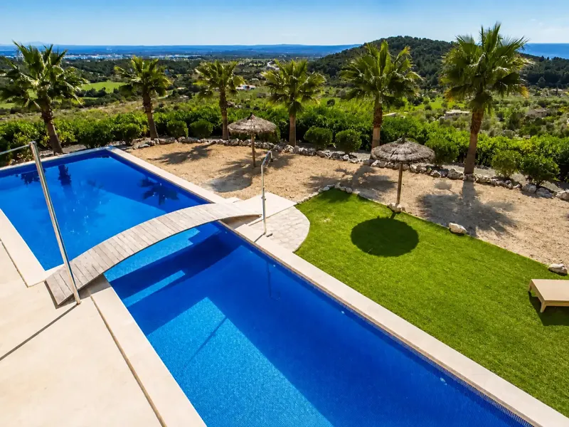 Exclusive natural stone property with guest house, pool and spectacular panoramic views near Alaró — photo 5