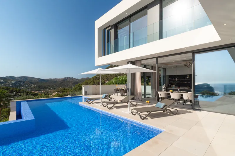 Modern new-build villa with views over the bay of Cala Llamp and sea views for sale — photo 8