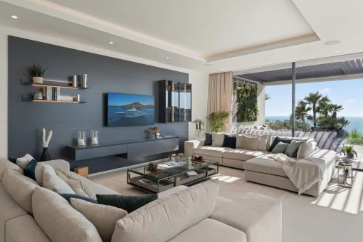 Puerto Andratx, Elegant designer chalet with fantastic sea views in Cala Llamp — photo 9