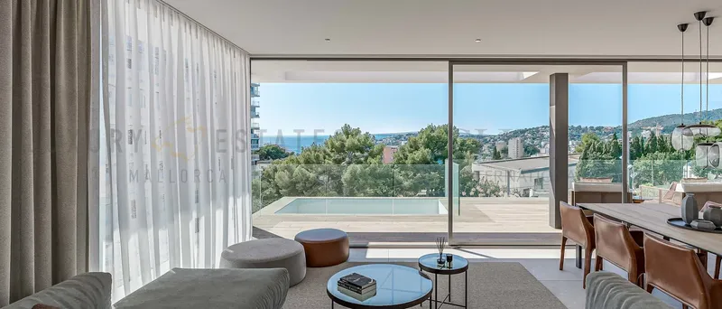 New build penthouse in Cala Major with roof terrace and sea views — photo 2