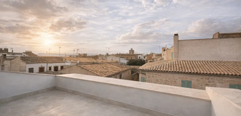Design village house for rent with garage and elevator next to the Plaza Mayor of Santanyí — photo 1