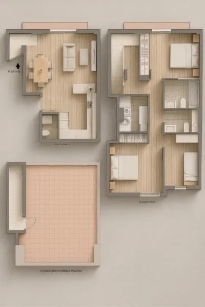 Duplex - Palma de Mallorca (Pere Garau), Built Surface 98.4m², Terrace Size 48m², 3 Bedrooms, 2... — photo 5