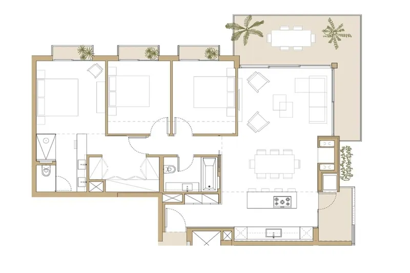 Son Dameto I 4-room apartment with communal pool — photo 6