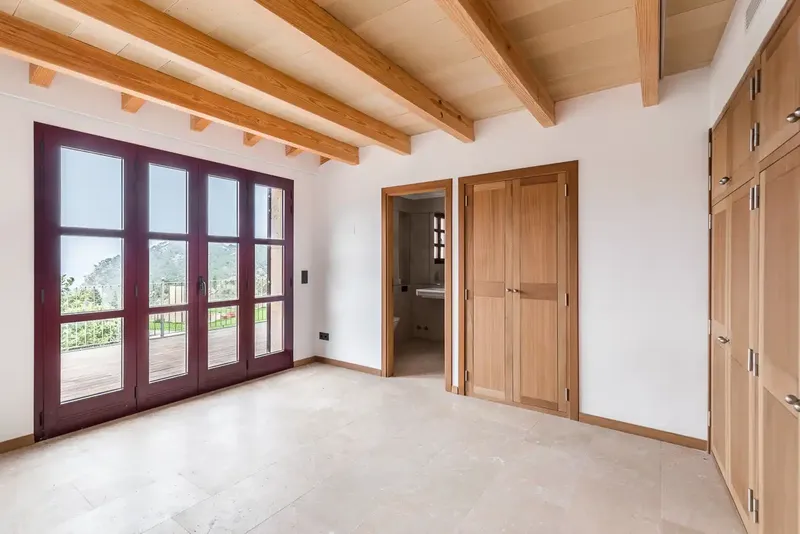 This impressive new-build stone finca in Estellencs with panoramic sea and Tramuntana mountain views — photo 9