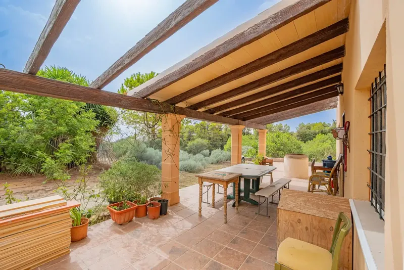 Legal rustic finca, awaiting completion of works in Porreres with spectacular views, olive trees and great privacy — photo 1