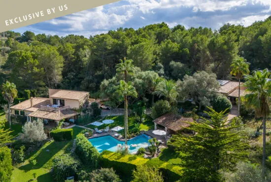 Finca property with guest house, pool area, vineyard and views of Artà — photo 1
