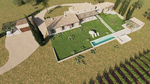 Countryside plot with finca project for sale in Montuïri, Central Mallorca — photo 12