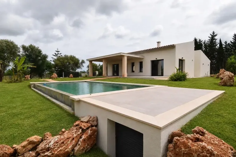 Newly built rustic finca with pool, own well and views of the Serra de Tramuntana in Muro — photo 1