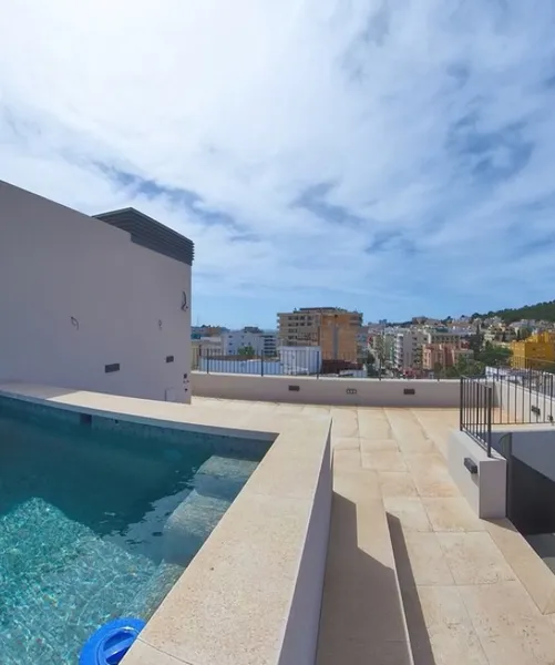 Penthouse apartment with large terrace and pool and views to the Bellver castle in Son Armadams — photo 2