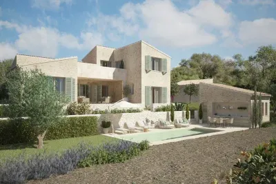 Land with a project to build and panoramic views to the sea — photo 1