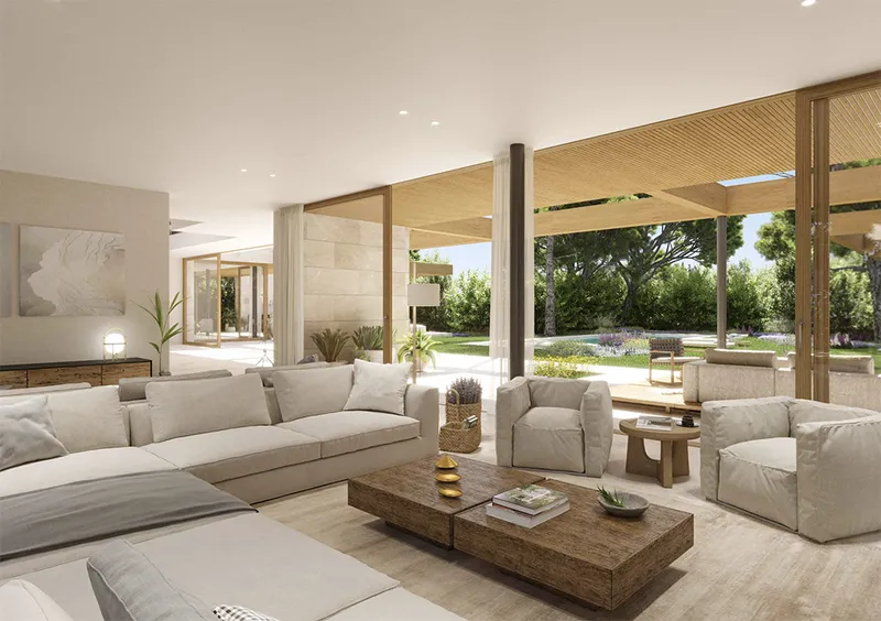 Investment plot with project for 3 luxury villas in Santa Ponsa Mas — photo 9