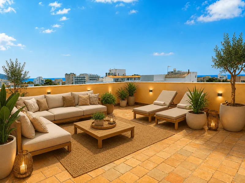 Penthouse with Sunroom &amp; XXL Terrace for Long-Term Rent — photo 2