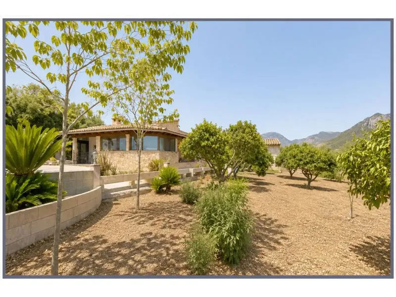 At the foot of the Tramuntana mountains, we offer this wonderful rustic estate — photo 1