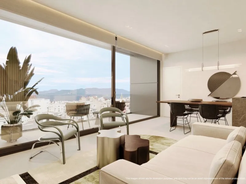 Exclusive 3-room apartment in Palma with pool, gym, golf simulator, cinema, spa & communal boat - Palma de Mallorca - 3 bedrooms, 103.65 m² — photo 5