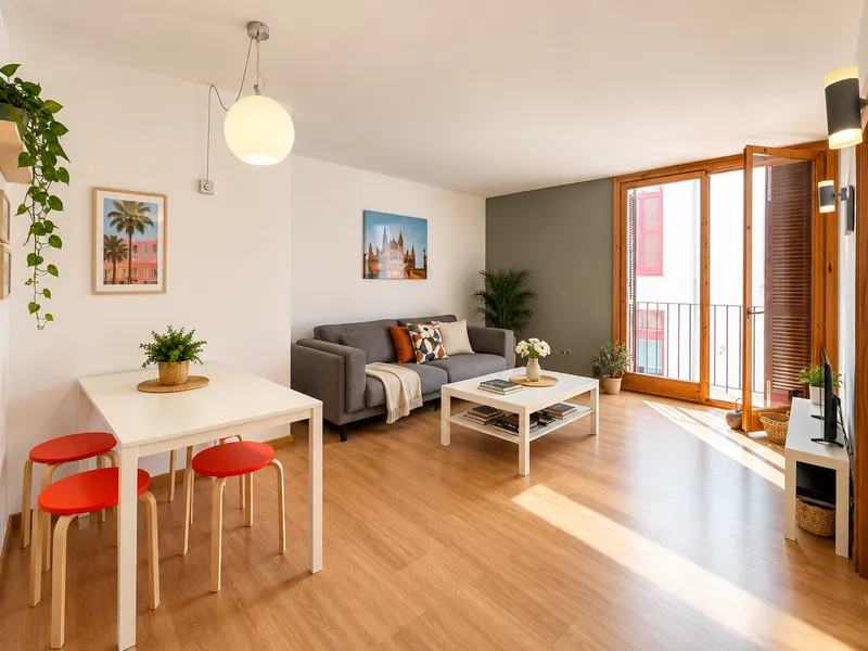 Sunny and well-presented apartment with 2 bedrooms, balcony, lift, Palma Casco Antiguo — photo 2