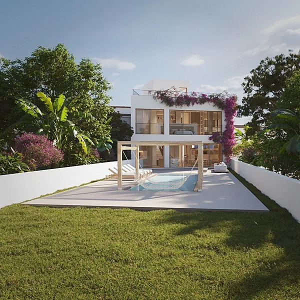 Townhouse in Ses Salines - New build with pool, roof terrace and natural stone accents — photo 1