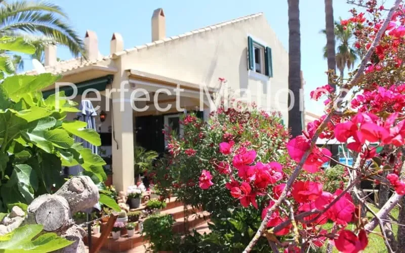 Well-kept semi-detached house with guest area, pool and sauna in Cala Murada — photo 1