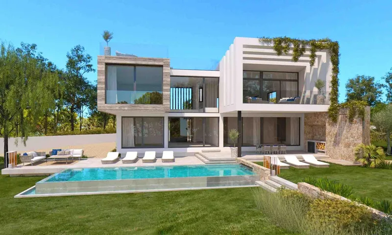 Modern project of contemporary style villa Cala Vinyas — photo 6
