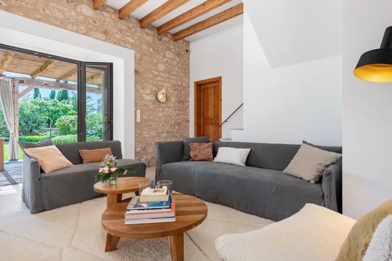 Design village house with guest apartment and finca charm in Ses Salines — photo 11