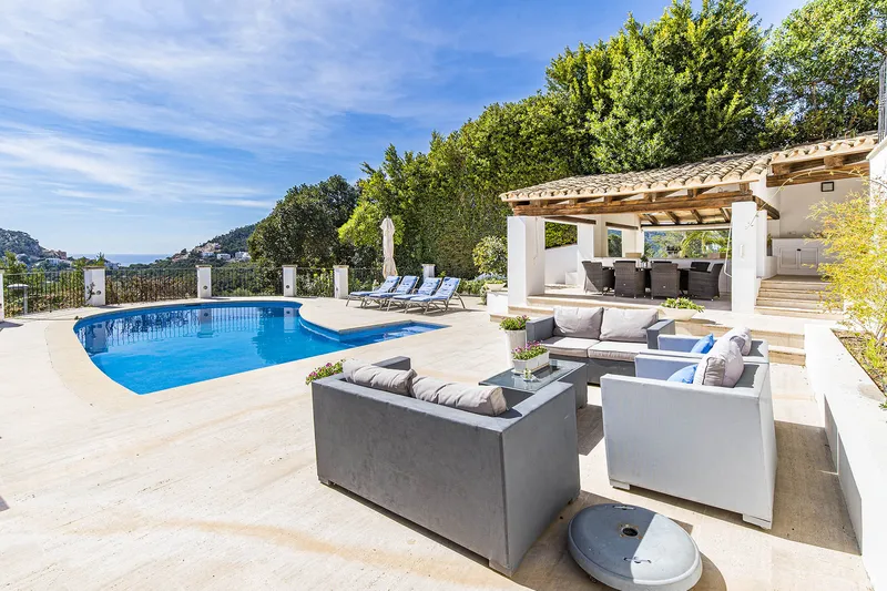 Port Andratx: Spacious villa with 4 bedrooms, pool and panoramic views for sale — photo 10