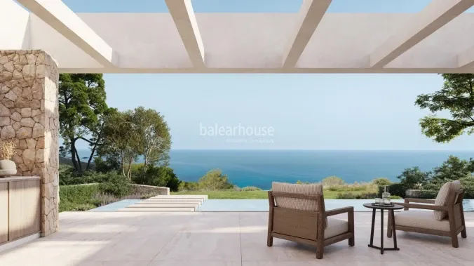 Extraordinary sea views from this frontline newly built villa, ideally located just a short distance from Palma. — photo 1
