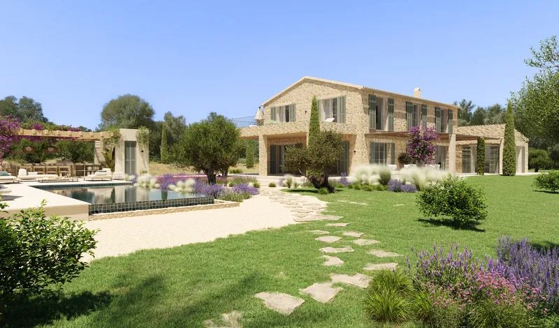 Plot with a fantastic new construction project in a magnificent private location, in Son Mesquida, Felanitx — photo 5