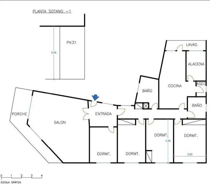 Spacious flat with lift and parking in central Palma — photo 2