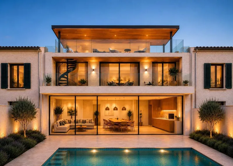 210m² terraced house with 4 bedrooms, terrace and sea views for sale — photo 1