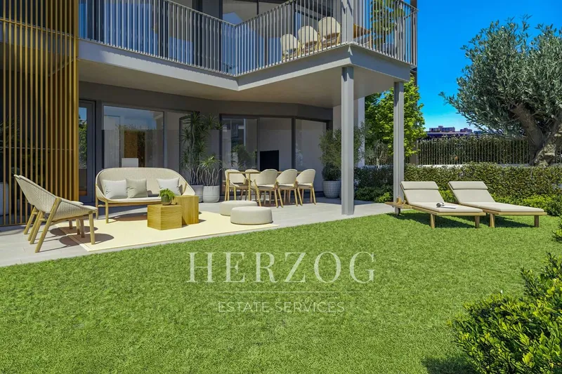 Modern new-build apartment with garden, pool, gym and underground parking – close to the beach 2 bedrooms — photo 1
