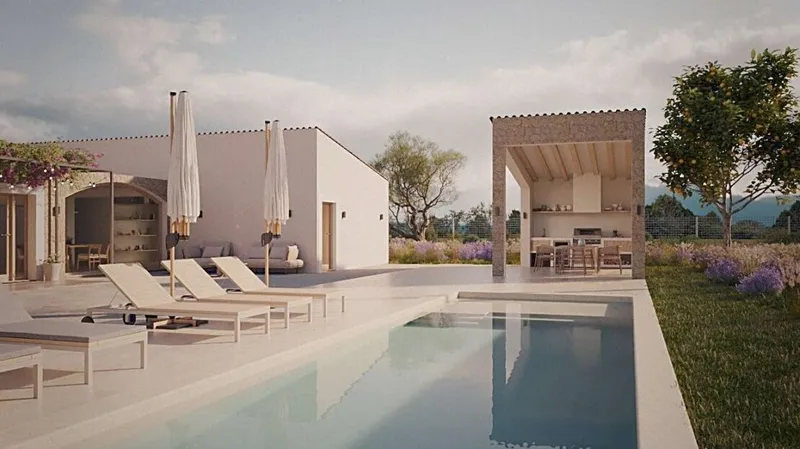 New-build finca in Montuïri – with pool, summer kitchen and wide views over the plain — photo 4