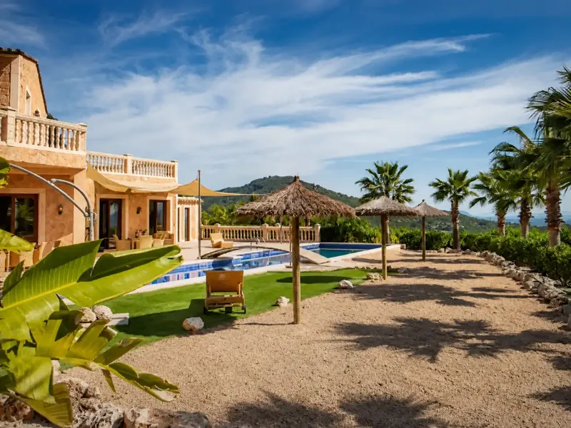 Exclusive natural stone property with guest house, pool and spectacular panoramic views near Alaró — photo 3