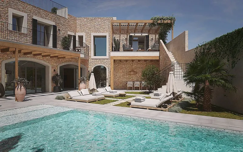 S'Herba Blanca - Townhouse in Ses Salines with pool, rooftop terrace and 4 bedrooms — photo 2