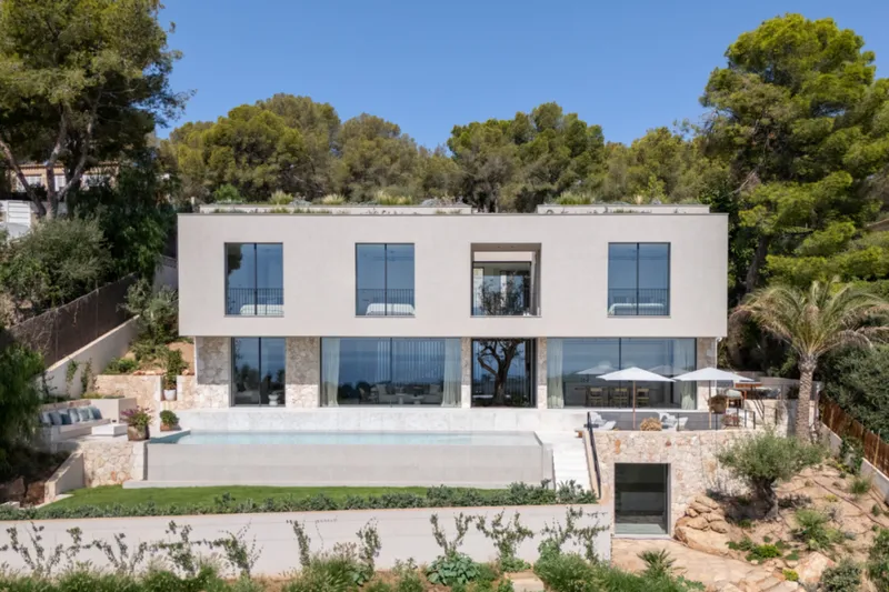 Newly built villa in Mediterranean style with sea view - kitchen and dining area (13018) — photo 4