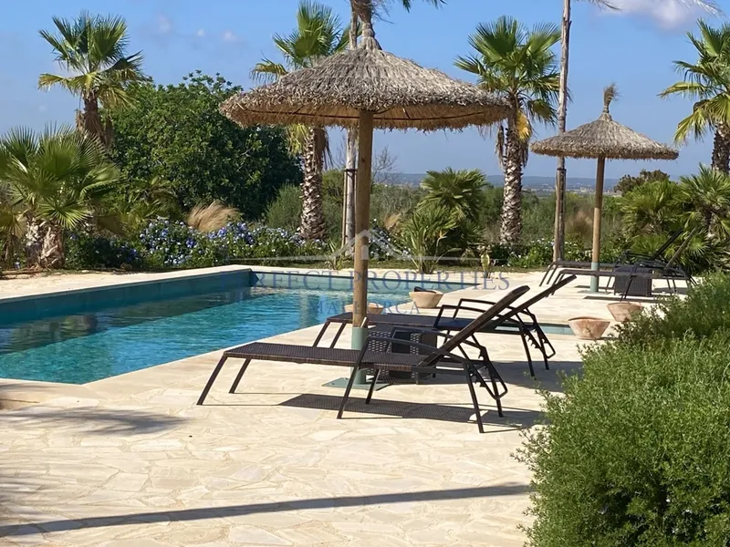 Brand new sea view luxury country home, only 3 km distance to Es Trenc Beach. — photo 7