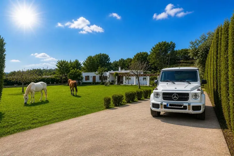 The property is located on a flat south-facing plot of approximately 4500 m2, a short distance from the town center of San — photo 1