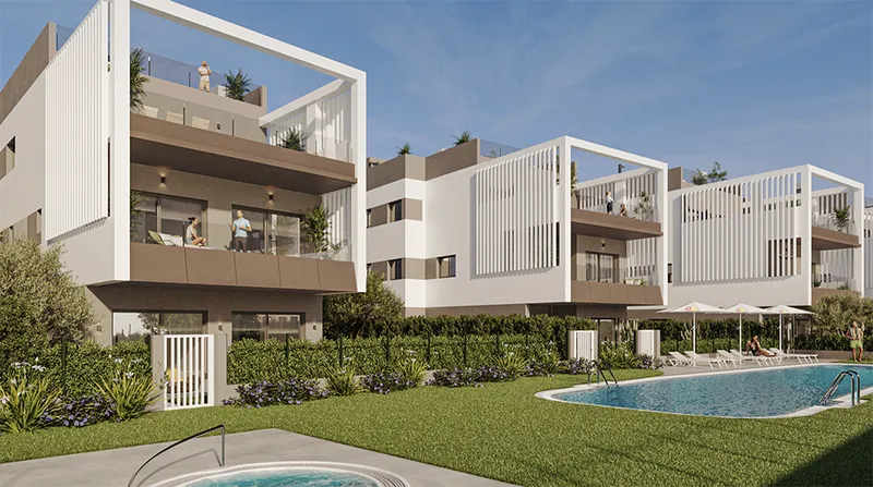 Modern duplex with garden and terrace a few steps from the sea in Colònia de Sant Jordi Mas — photo 2