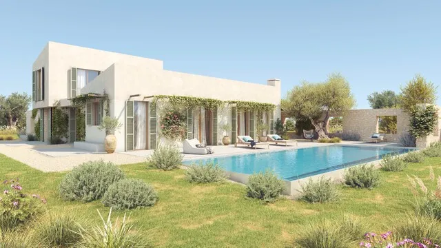 Plot with building licence for newbuilt finca with mountain views in Cas Concos, Felanitx for sale, Mallorca — photo 11