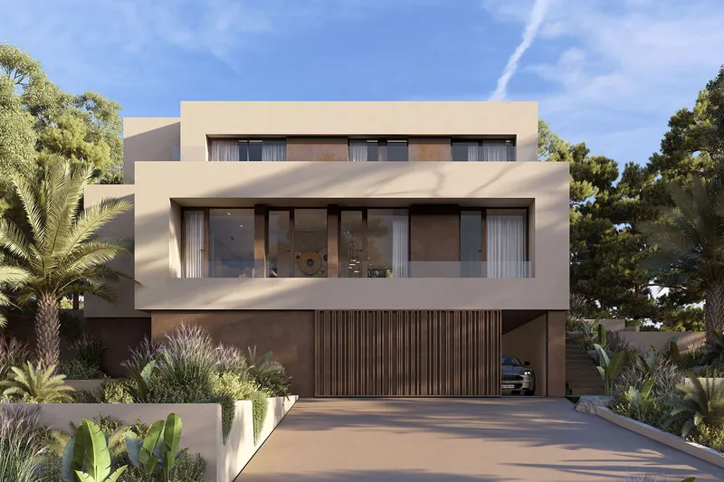 Modern design villa with stylish outdoor area — photo 1