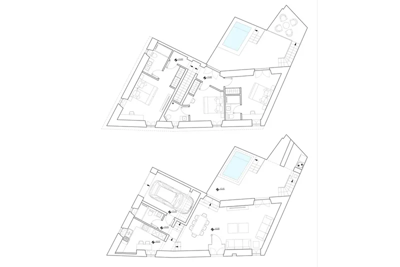 Townhouse in Arta - Inner patio with pool — photo 9