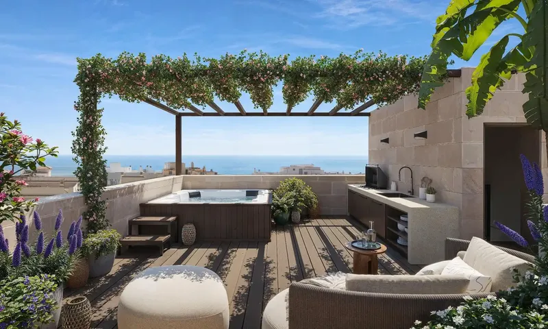 Three-bedroom penthouse with pool and sea views in El Molinar, New Development — photo 3