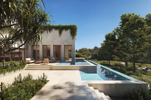 Cala Vinyas, high-quality Tulum-style villa near the beach in Cala Vinyes — photo 1