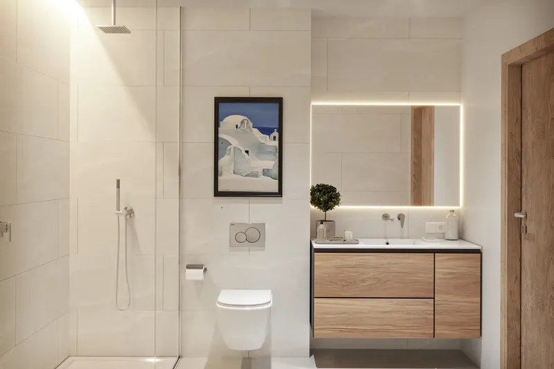 Modern townhouse with 3 bedrooms, garden, roof terrace, parking space and communal pool — photo 12
