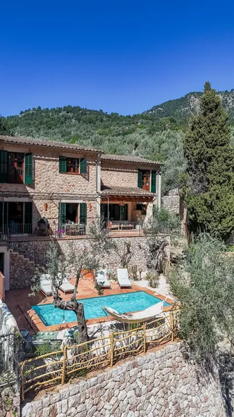 Authentic stone house in Fornalutx with pool and open views of the village — photo 1