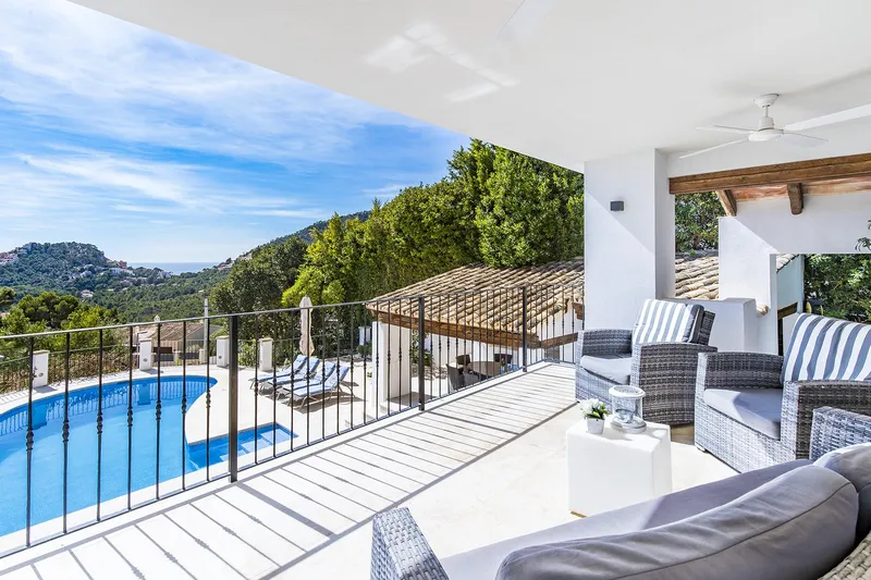 Port Andratx: Spacious villa with 4 bedrooms, pool and panoramic views for sale — photo 4