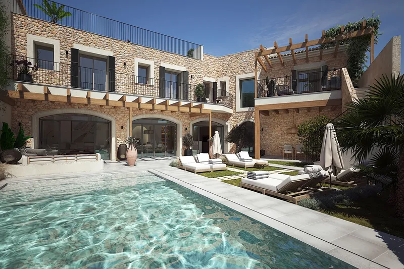 New-build townhouse in modern finca style in the centre of Ses Salines — photo 4