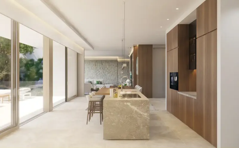 Fantastic new construction villa currently under construction in Portals Nous, enjoys wonderful sea views and — photo 5