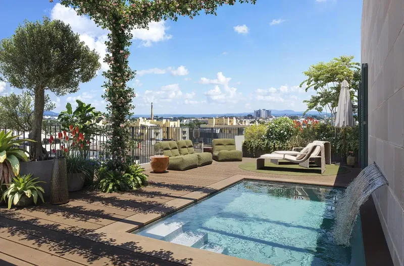 Three-bedroom penthouse with pool and sea views in El Molinar, New Development — photo 1